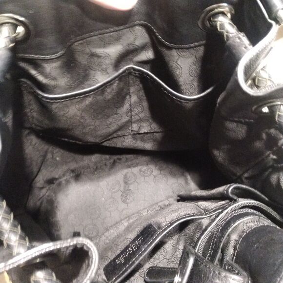 Michael Kors Signature Coated Leather Jet Set Tassel Drawstring Tote Bag Large - Picture 15 of 15